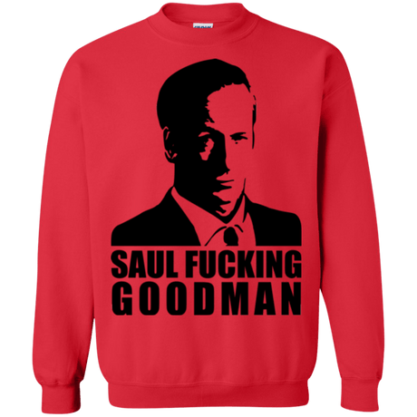 Sweatshirts Red / Small Saul fucking Goodman Crewneck Sweatshirt