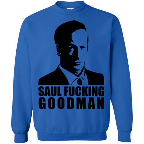 Sweatshirts Royal / Small Saul fucking Goodman Crewneck Sweatshirt