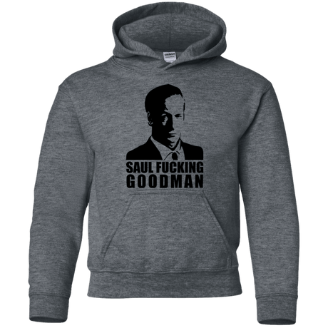 Sweatshirts Dark Heather / YS Saul fucking Goodman Youth Hoodie