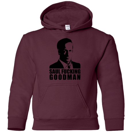 Sweatshirts Maroon / YS Saul fucking Goodman Youth Hoodie