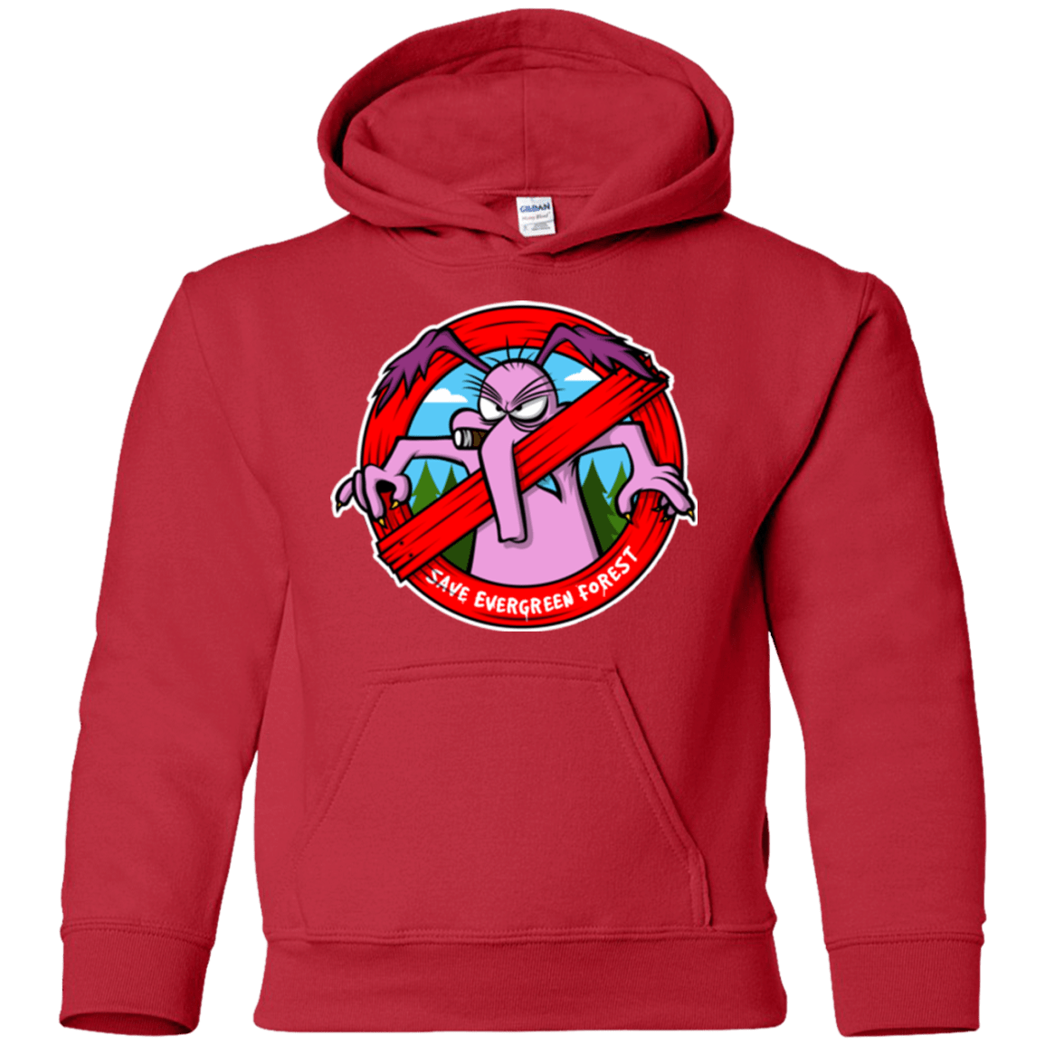 Sweatshirts Red / YS Save The Forest Youth Hoodie