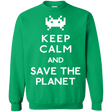 Sweatshirts Irish Green / Small Save the planet Crewneck Sweatshirt