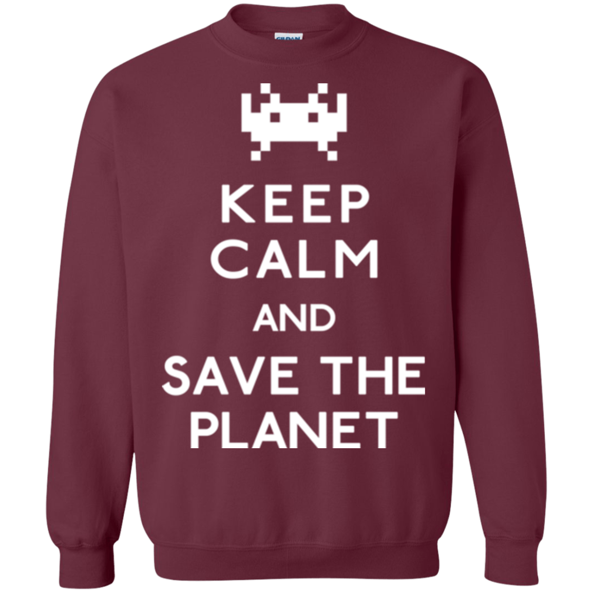 Sweatshirts Maroon / Small Save the planet Crewneck Sweatshirt