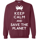 Sweatshirts Maroon / Small Save the planet Crewneck Sweatshirt