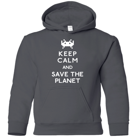 Sweatshirts Charcoal / YS Save the planet Youth Hoodie