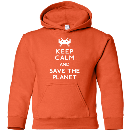 Sweatshirts Orange / YS Save the planet Youth Hoodie