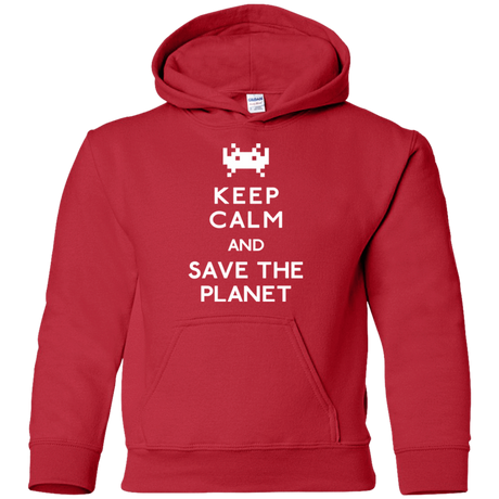 Sweatshirts Red / YS Save the planet Youth Hoodie