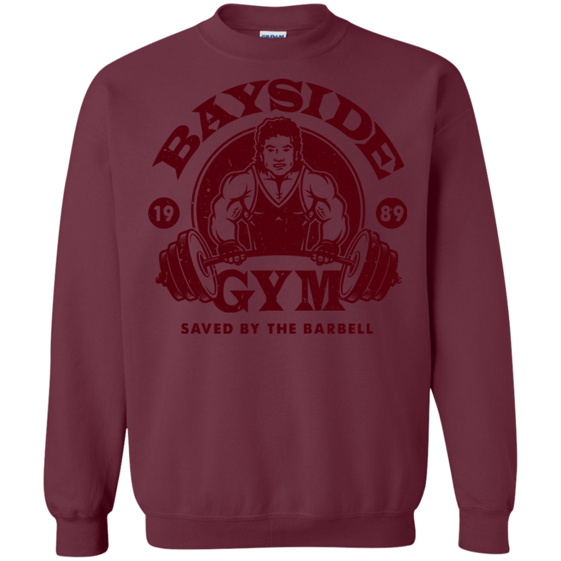 Sweatshirts Maroon / Small SAVED BY THE BARBELL Crewneck Sweatshirt