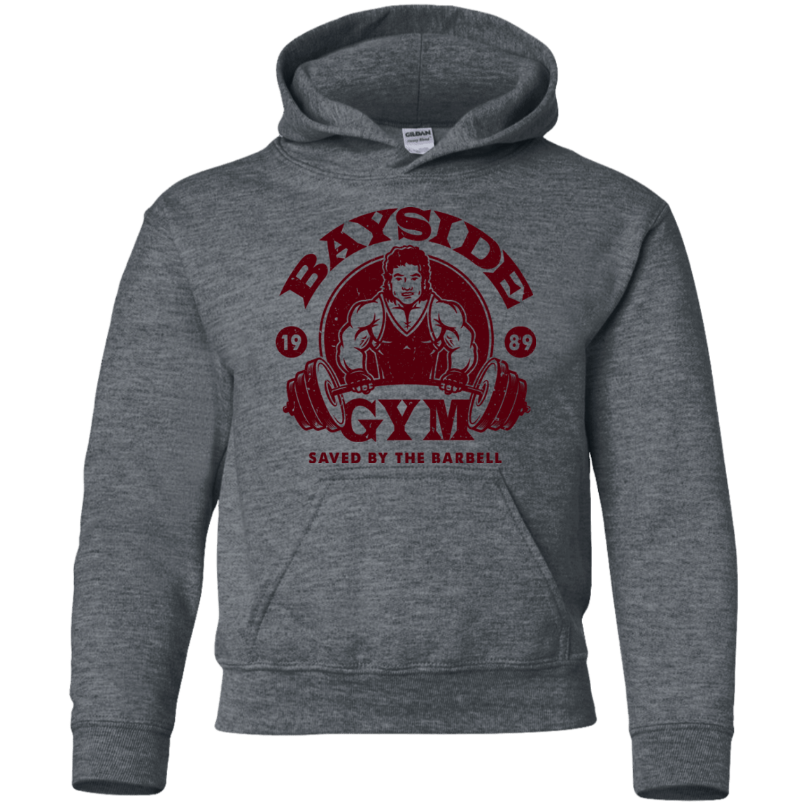 Sweatshirts Dark Heather / YS SAVED BY THE BARBELL Youth Hoodie