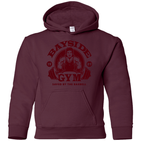 Sweatshirts Maroon / YS SAVED BY THE BARBELL Youth Hoodie