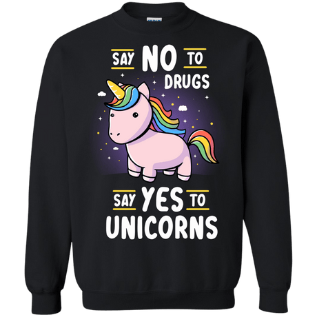 Sweatshirts Black / S Say No to Drugs Crewneck Sweatshirt