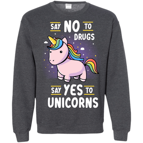 Sweatshirts Dark Heather / S Say No to Drugs Crewneck Sweatshirt