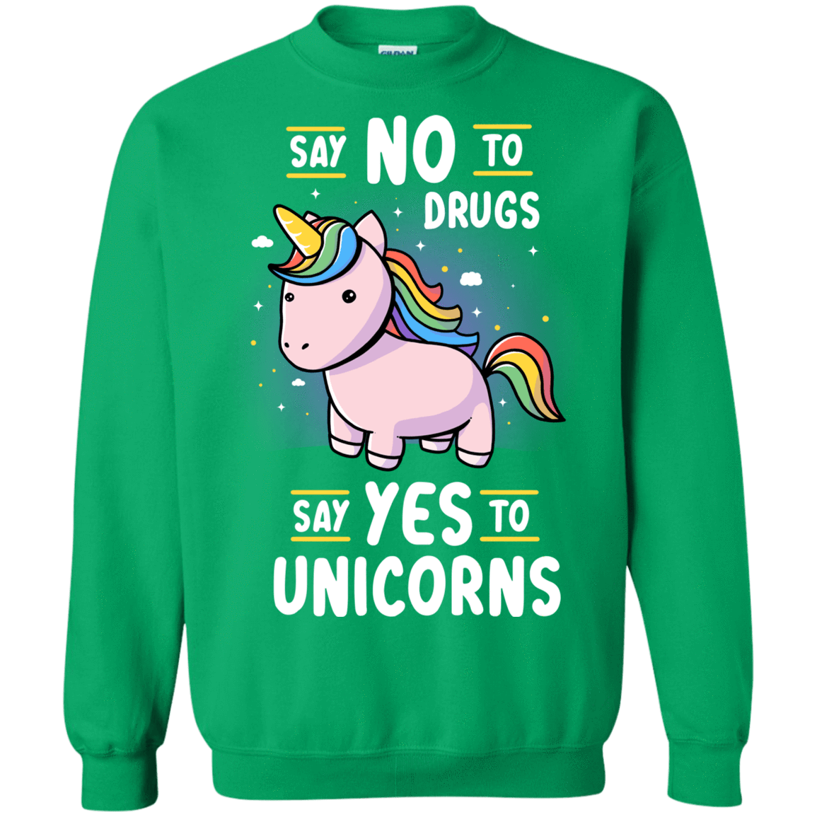 Sweatshirts Irish Green / S Say No to Drugs Crewneck Sweatshirt