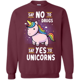 Sweatshirts Maroon / S Say No to Drugs Crewneck Sweatshirt