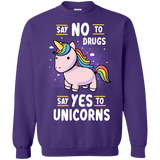 Sweatshirts Purple / S Say No to Drugs Crewneck Sweatshirt