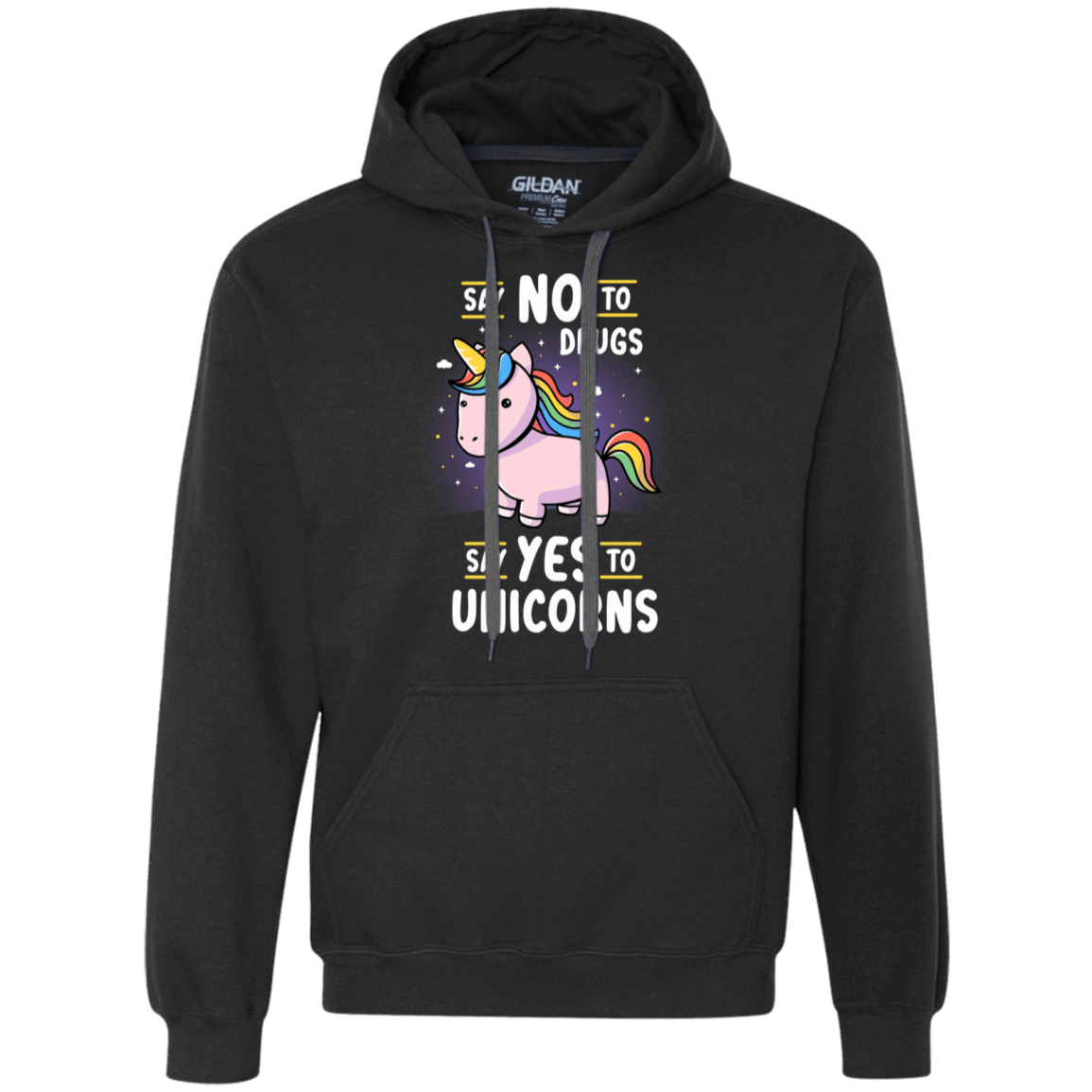 Sweatshirts Black / S Say No to Drugs Premium Fleece Hoodie