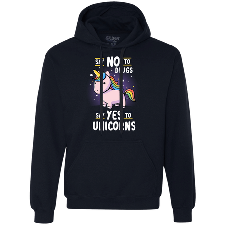 Sweatshirts Navy / S Say No to Drugs Premium Fleece Hoodie