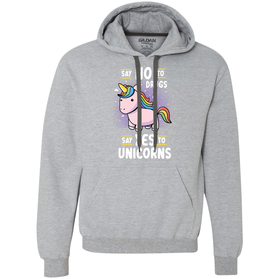 Sweatshirts Sport Grey / L Say No to Drugs Premium Fleece Hoodie