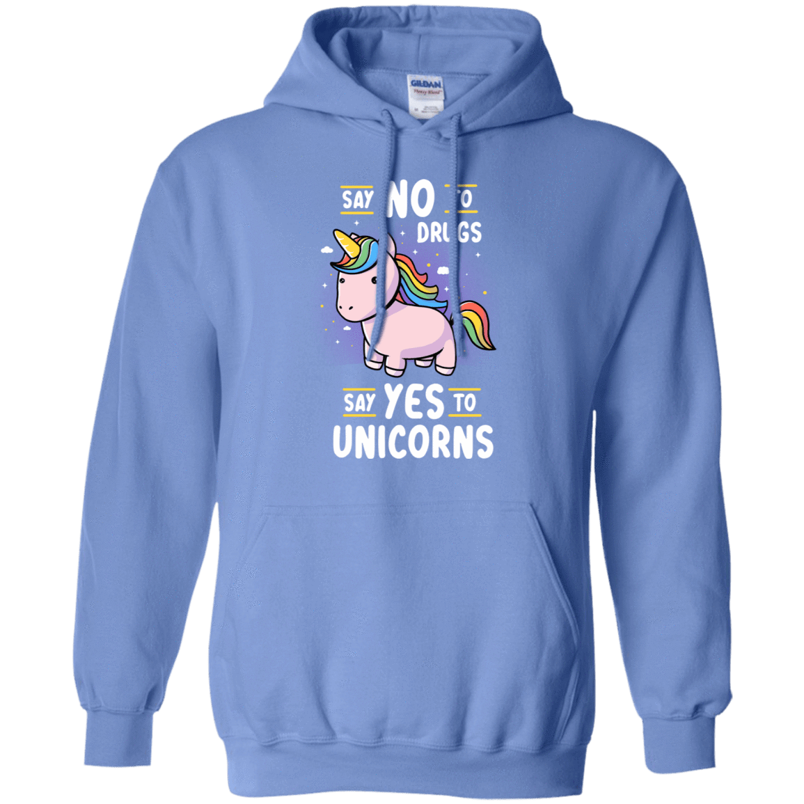 Sweatshirts Carolina Blue / S Say No to Drugs Pullover Hoodie