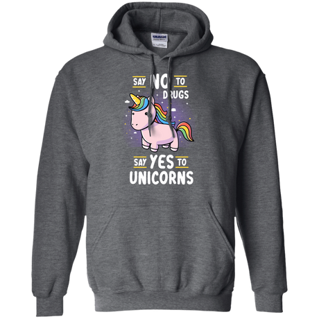 Sweatshirts Dark Heather / S Say No to Drugs Pullover Hoodie