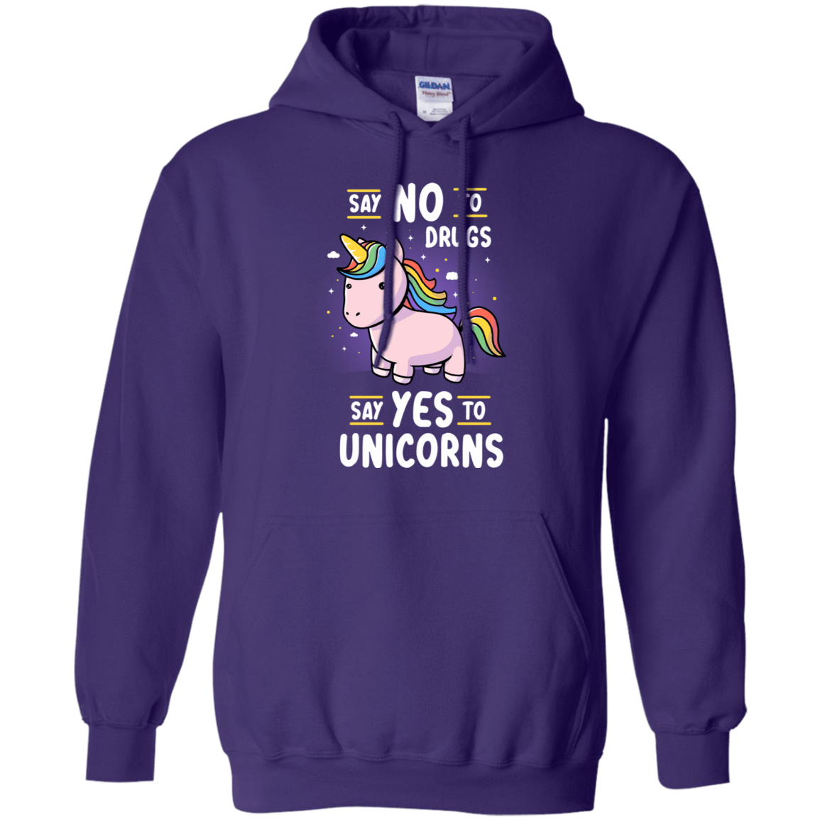 Sweatshirts Purple / S Say No to Drugs Pullover Hoodie