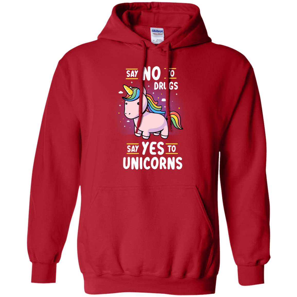 Sweatshirts Red / S Say No to Drugs Pullover Hoodie