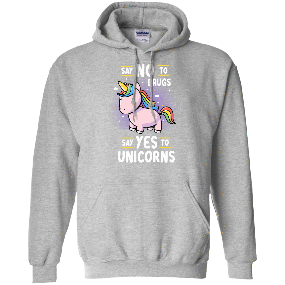 Sweatshirts Sport Grey / S Say No to Drugs Pullover Hoodie