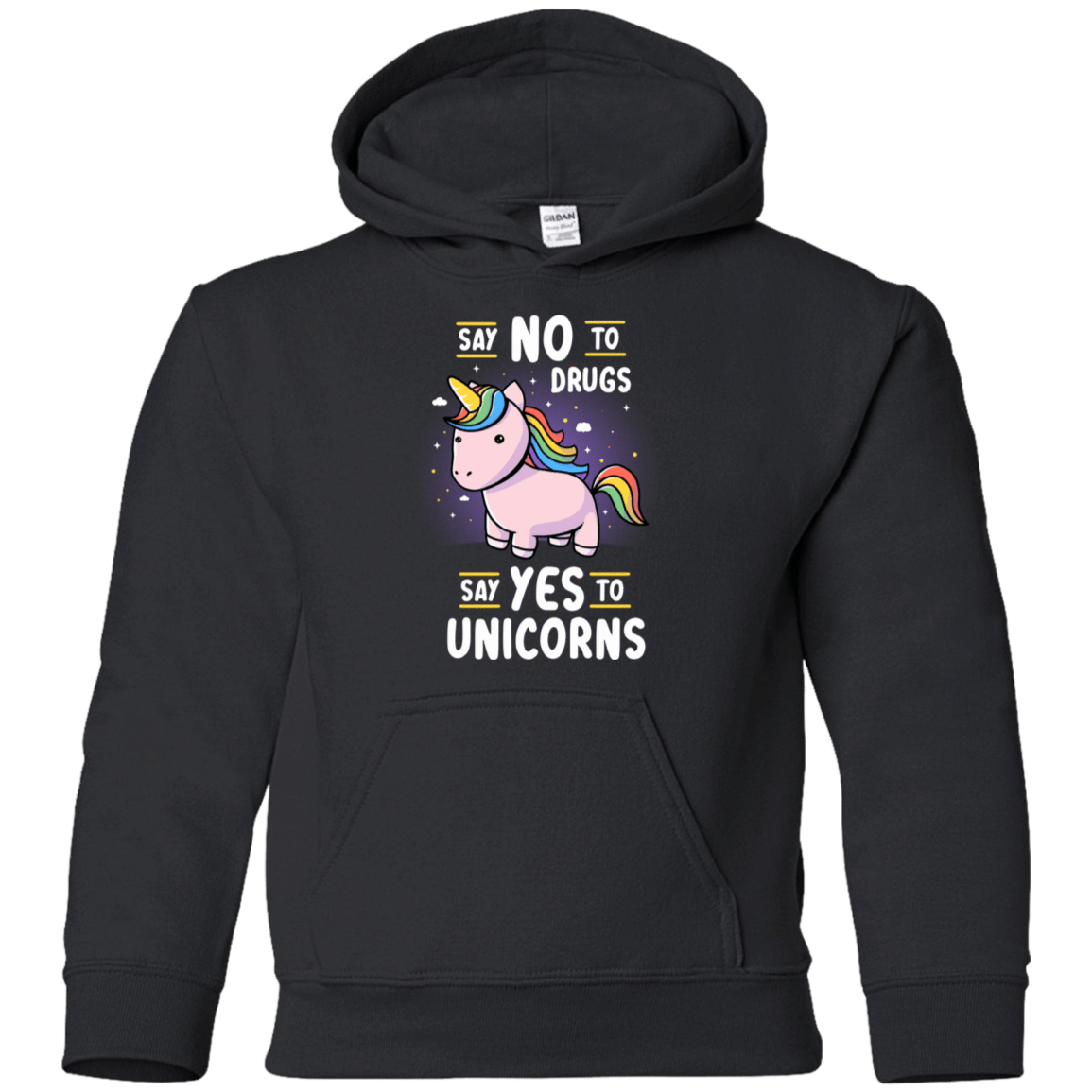 Sweatshirts Black / YS Say No to Drugs Youth Hoodie