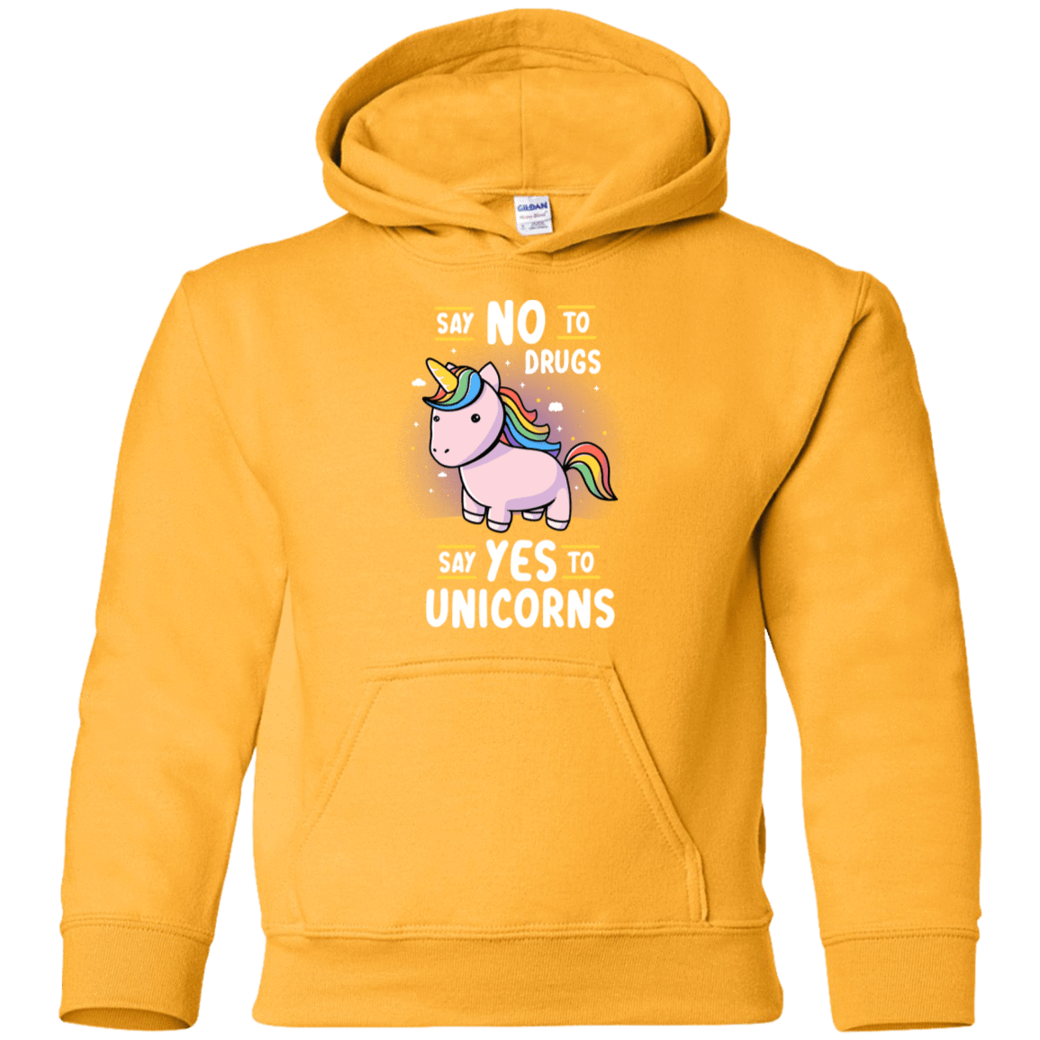 Sweatshirts Gold / YS Say No to Drugs Youth Hoodie