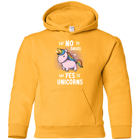 Sweatshirts Gold / YS Say No to Drugs Youth Hoodie