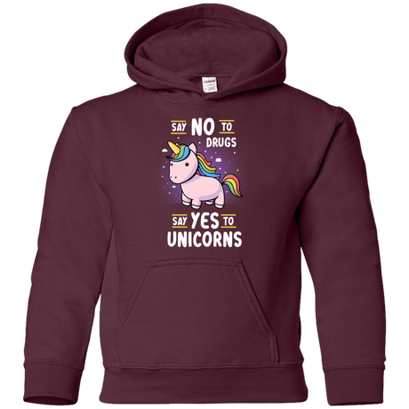 Sweatshirts Maroon / YS Say No to Drugs Youth Hoodie