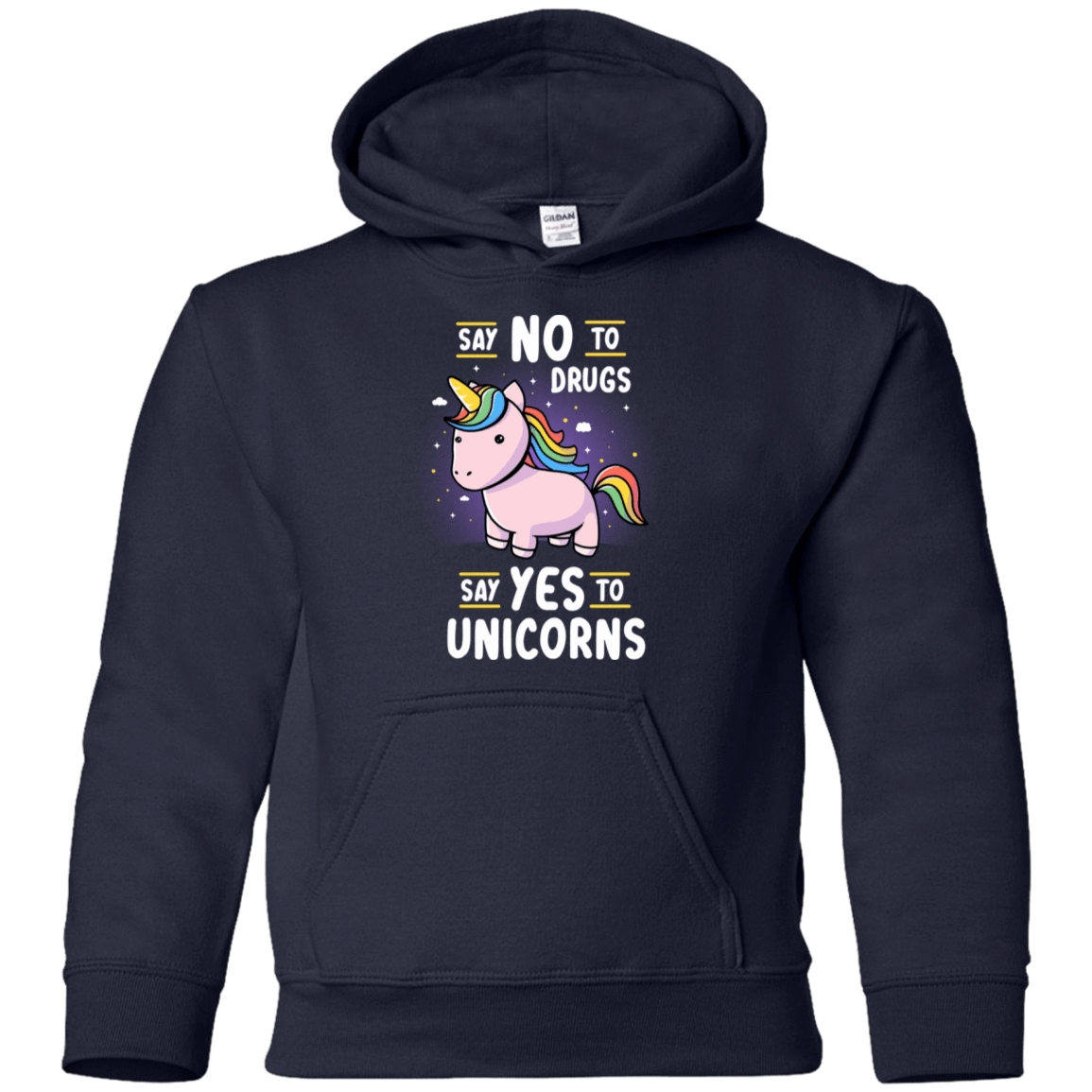 Sweatshirts Navy / YS Say No to Drugs Youth Hoodie