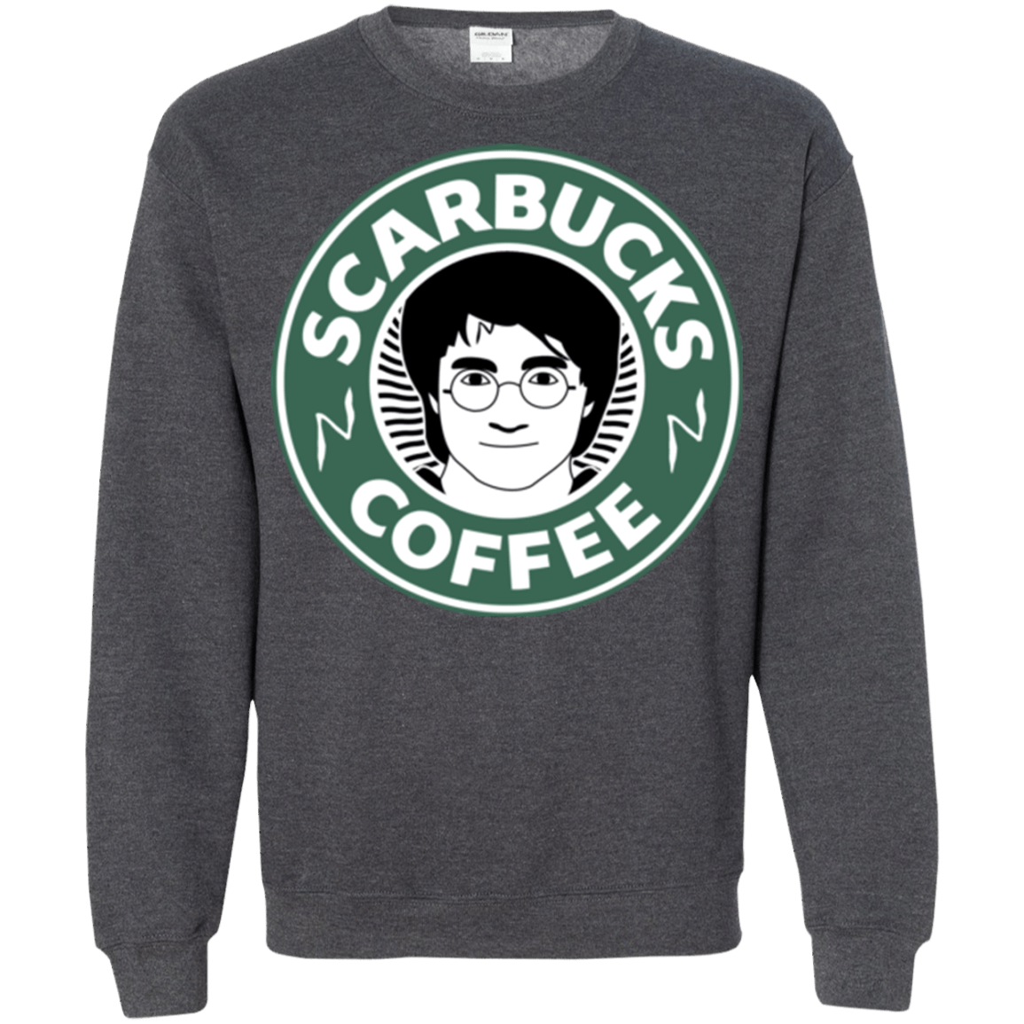Sweatshirts Dark Heather / Small Scarbucks Crewneck Sweatshirt