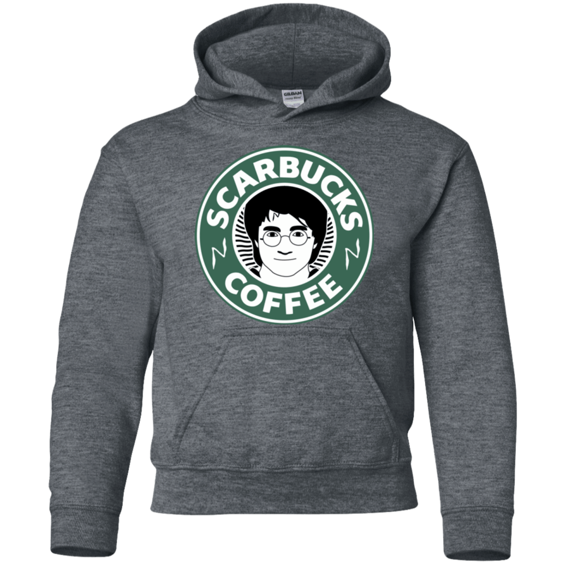 Sweatshirts Dark Heather / YS Scarbucks Youth Hoodie
