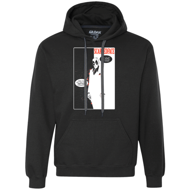 Sweatshirts Black / Small Scarred Face Premium Fleece Hoodie