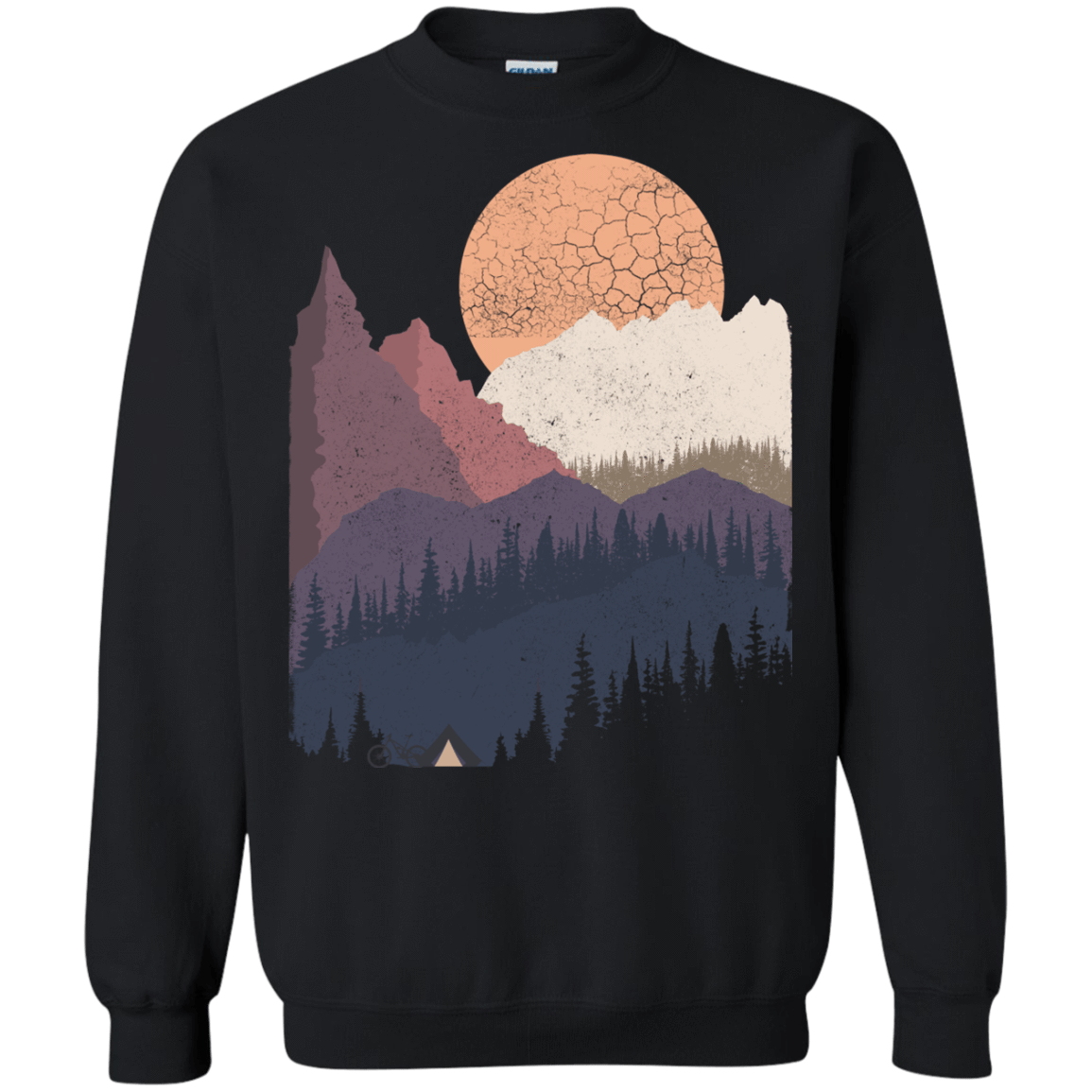 Sweatshirts Black / S Scenic Camping Crewneck Sweatshirt