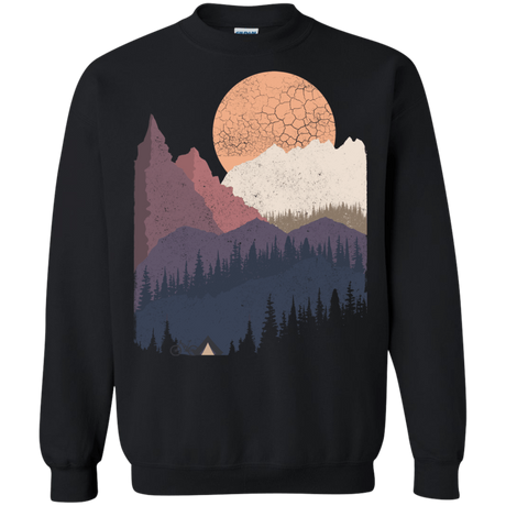 Sweatshirts Black / S Scenic Camping Crewneck Sweatshirt