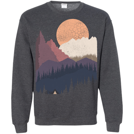 Sweatshirts Dark Heather / S Scenic Camping Crewneck Sweatshirt