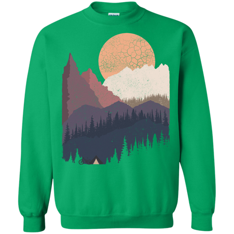 Sweatshirts Irish Green / S Scenic Camping Crewneck Sweatshirt