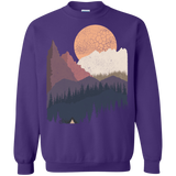 Sweatshirts Purple / S Scenic Camping Crewneck Sweatshirt