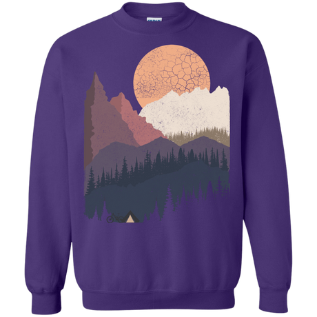 Sweatshirts Purple / S Scenic Camping Crewneck Sweatshirt