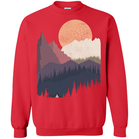 Sweatshirts Red / S Scenic Camping Crewneck Sweatshirt