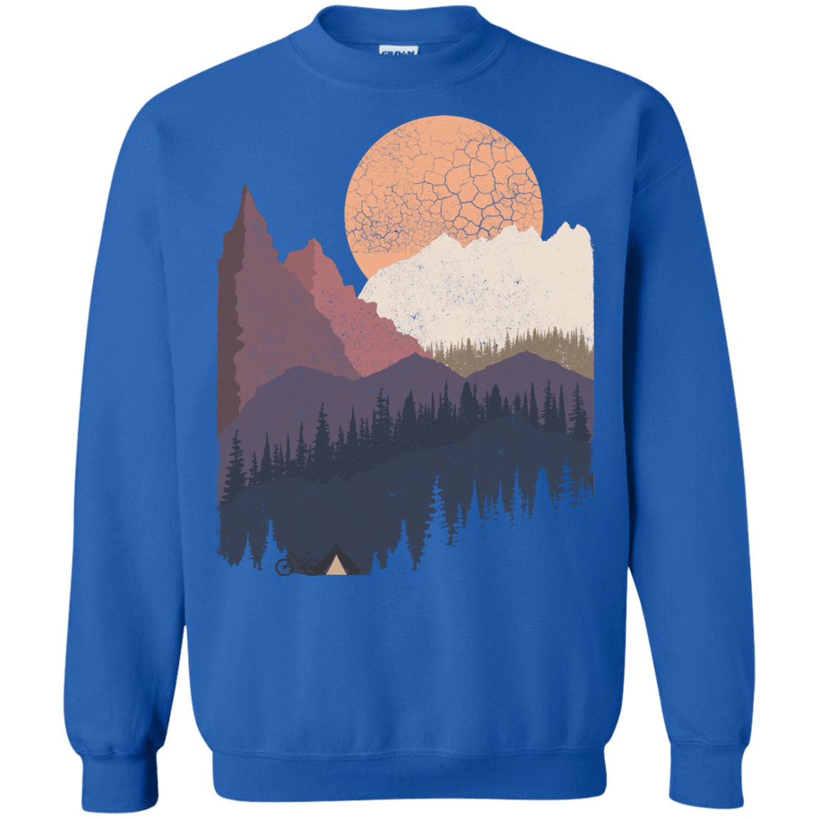 Sweatshirts Royal / S Scenic Camping Crewneck Sweatshirt