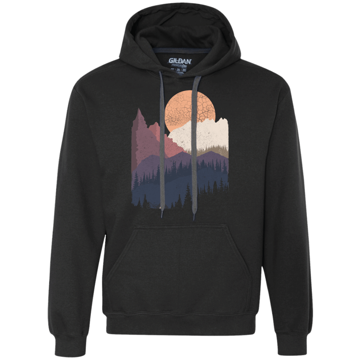 Sweatshirts Black / S Scenic Camping Premium Fleece Hoodie