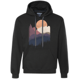 Sweatshirts Black / S Scenic Camping Premium Fleece Hoodie