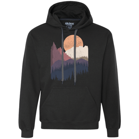 Sweatshirts Black / S Scenic Camping Premium Fleece Hoodie