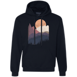 Sweatshirts Navy / S Scenic Camping Premium Fleece Hoodie