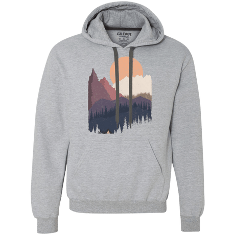 Sweatshirts Sport Grey / S Scenic Camping Premium Fleece Hoodie