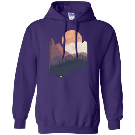 Sweatshirts Purple / S Scenic Camping Pullover Hoodie