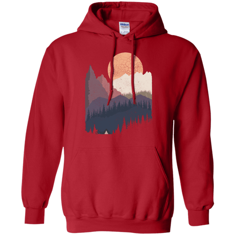 Sweatshirts Red / S Scenic Camping Pullover Hoodie